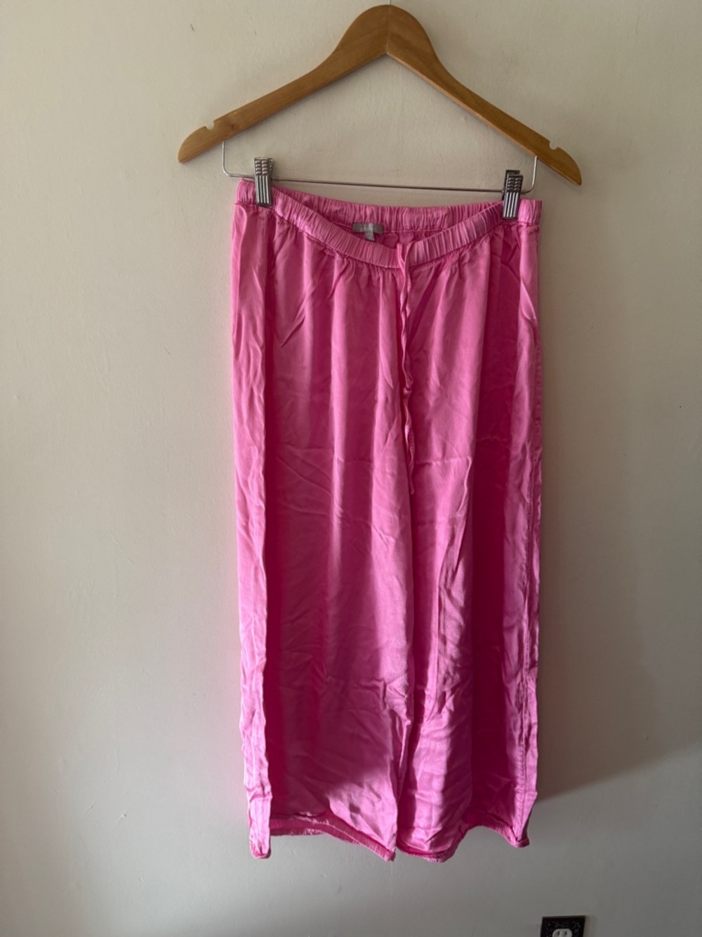 PJ HARLOW 3 pc set PINK Relaxed Wide-Leg Pants, tank and short sleeve top BUNDLE - Picture 8 of 10